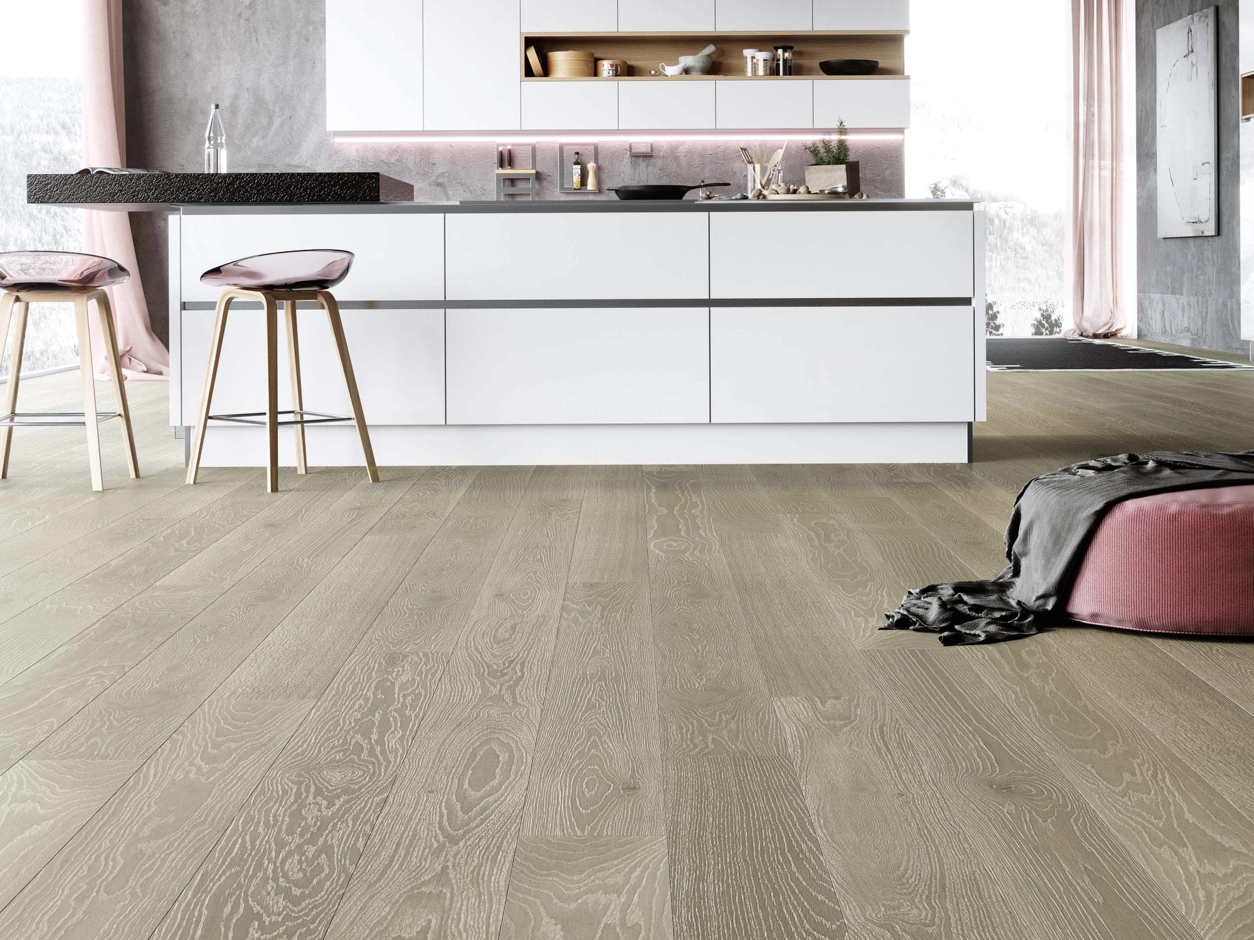 Паркетная доска Esta Parket Oak Dune White Pores ABC 11159 1800-2390×180×14 фото в интерьере